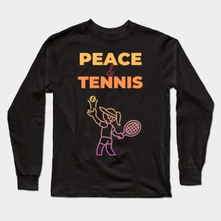 Peace & Tennis - International day of Peace Long Sleeve T-Shirt